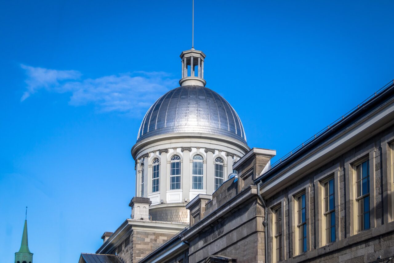 Bonsecours Market Dome in old Montreal - Montreal, Quebec, Canada